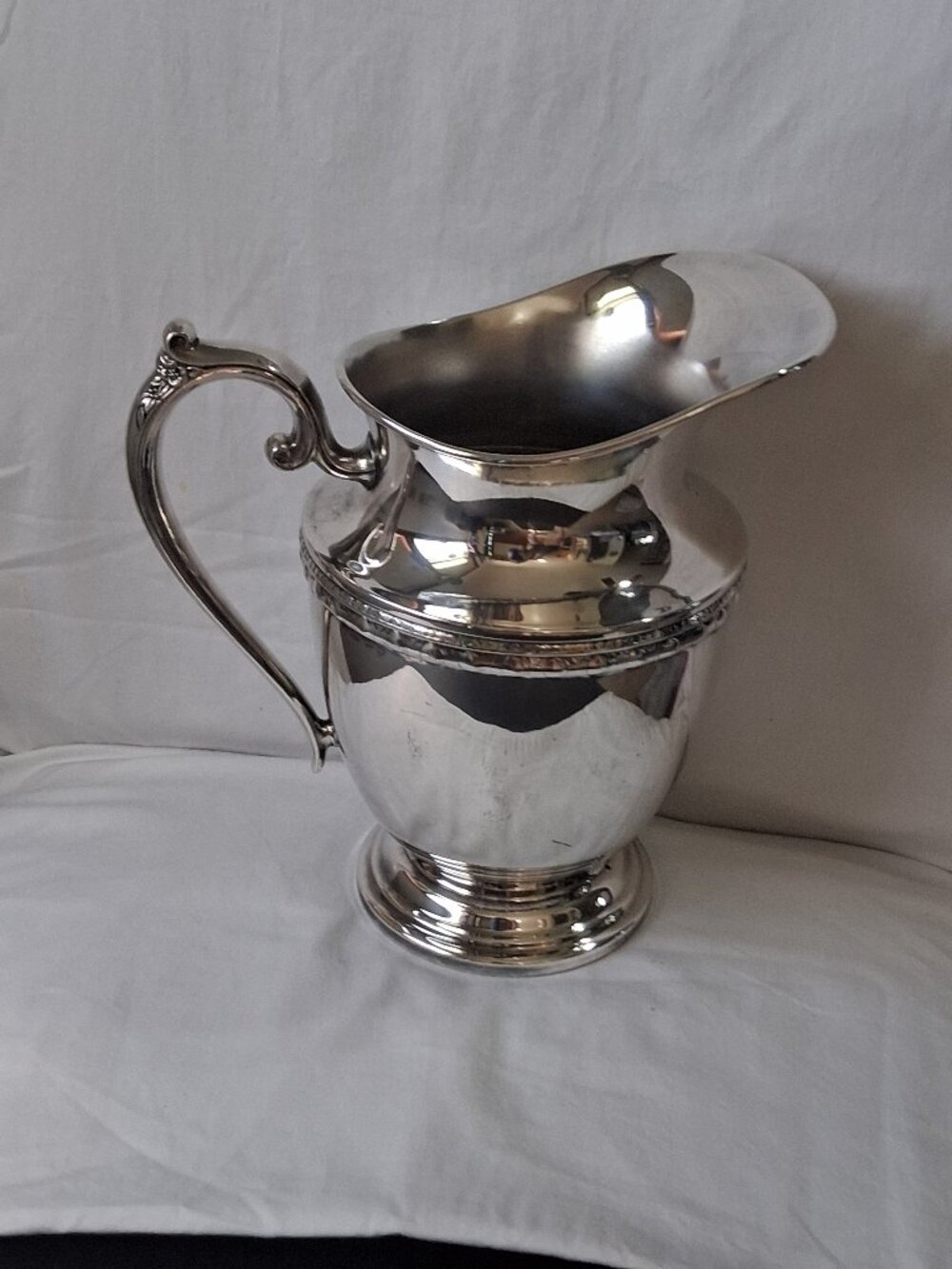 Vintage Rogers and Bros silver plated water pitcher